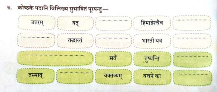 Sanskrit Class 7 Chapter 2 Question Answer 